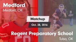 Matchup: Medford vs. Regent Preparatory School  2016