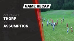 Recap: Thorp  vs. Assumption  2016