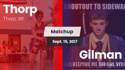 Matchup: Thorp vs. Gilman  2017