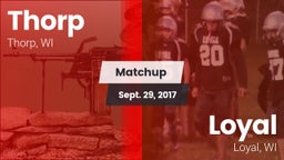 Matchup: Thorp vs. Loyal  2017