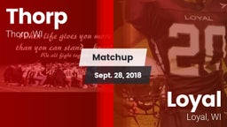 Matchup: Thorp vs. Loyal  2018