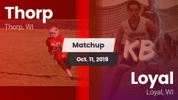 Matchup: Thorp vs. Loyal  2019