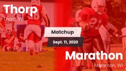 Matchup: Thorp vs. Marathon  2020