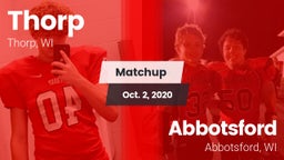 Matchup: Thorp vs. Abbotsford  2020
