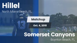 Matchup: Hillel vs. Somerset Canyons 2018