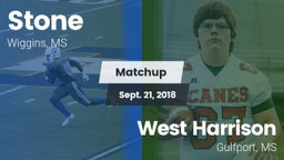Matchup: Stone vs. West Harrison  2018