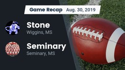 Recap: Stone  vs. Seminary  2019