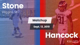 Matchup: Stone vs. Hancock  2019