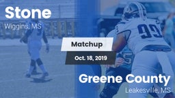 Matchup: Stone vs. Greene County  2019