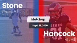 Matchup: Stone vs. Hancock  2020