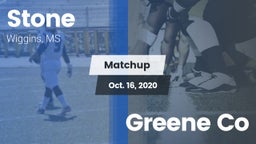 Matchup: Stone vs. Greene Co 2020
