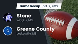 Recap: Stone  vs. Greene County  2022