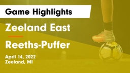 Zeeland East  vs Reeths-Puffer  Game Highlights - April 14, 2022