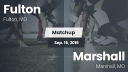 Matchup: Fulton vs. Marshall  2016