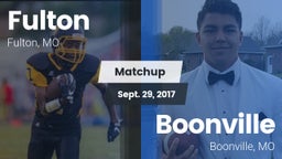 Matchup: Fulton vs. Boonville  2017