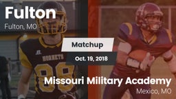 Matchup: Fulton vs. Missouri Military Academy  2018