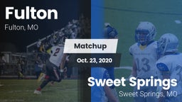 Matchup: Fulton vs. Sweet Springs  2020