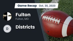 Recap: Fulton  vs. Districts 2020