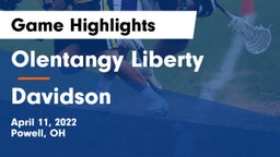 Olentangy Liberty  vs Davidson  Game Highlights - April 11, 2022