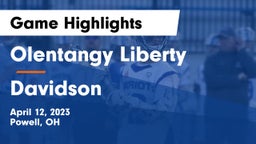 Olentangy Liberty  vs Davidson  Game Highlights - April 12, 2023