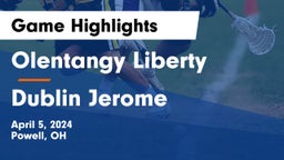 Olentangy Liberty  vs Dublin Jerome  Game Highlights - April 5, 2024