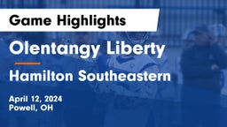 Olentangy Liberty  vs Hamilton Southeastern  Game Highlights - April 12, 2024