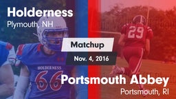 Matchup: Holderness High vs. Portsmouth Abbey  2016