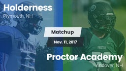 Matchup: Holderness High vs. Proctor Academy  2017