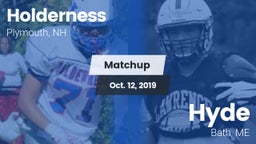 Matchup: Holderness High vs. Hyde  2019