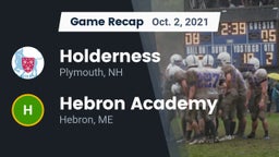 Recap: Holderness  vs. Hebron Academy  2021