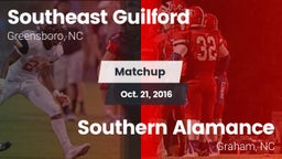 Matchup: Southeast Guilford vs. Southern Alamance  2016
