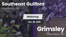 Matchup: Southeast Guilford vs. Grimsley  2016