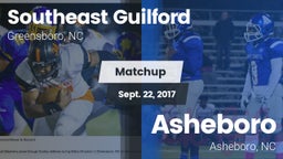 Matchup: Southeast Guilford vs. Asheboro  2017