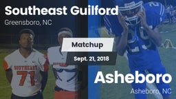 Matchup: Southeast Guilford vs. Asheboro  2018