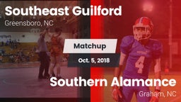 Matchup: Southeast Guilford vs. Southern Alamance  2018