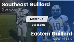 Matchup: Southeast Guilford vs. Eastern Guilford  2018
