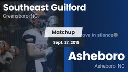 Matchup: Southeast Guilford vs. Asheboro  2019