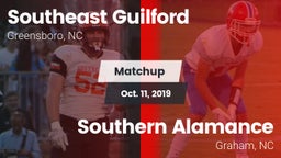 Matchup: Southeast Guilford vs. Southern Alamance  2019