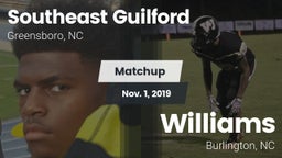 Matchup: Southeast Guilford vs. Williams  2019