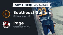 Recap: Southeast Guilford  vs. Page  2021