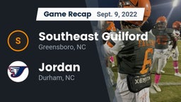 Recap: Southeast Guilford  vs. Jordan  2022