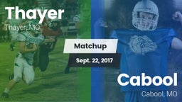 Matchup: Thayer vs. Cabool  2017