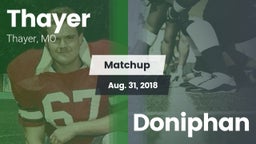 Matchup: Thayer vs. Doniphan 2018