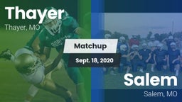 Matchup: Thayer vs. Salem  2020