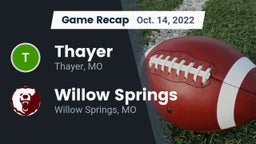 Recap: Thayer  vs. Willow Springs  2022