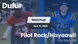 Matchup: Dufur vs. Pilot Rock/Nixyaawii 2018