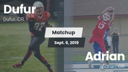 Matchup: Dufur vs. Adrian  2019