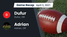 Recap: Dufur  vs. Adrian  2021