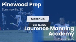 Matchup: Pinewood Prep vs. Laurence Manning Academy  2017