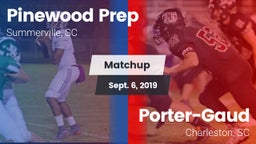 Matchup: Pinewood Prep vs. Porter-Gaud  2019